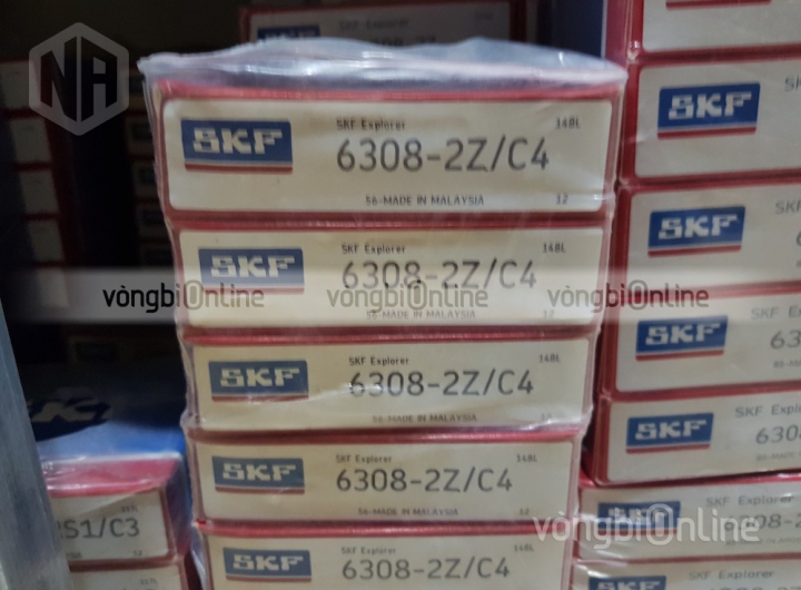 Vòng bi SKF 6308-2Z/C4 chính hãng phân phối bởi Vòng bi Online - Đại lý ủy quyền SKF Vòng bi SKF 6308-2Z/C4 chính hãng