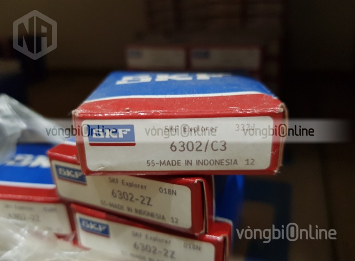 Vòng bi SKF 6302/C3 chính hãng phân phối bởi Vòng bi Online - Đại lý ủy quyền SKF Vòng bi SKF 6302/C3 chính hãng