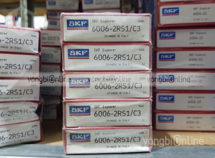 Vòng bi SKF 6006-2RS1/C3 chính hãng phân phối bởi Vòng bi Online - Đại lý ủy quyền SKF Vòng bi SKF 6006-2RS1/C3 chính hãng