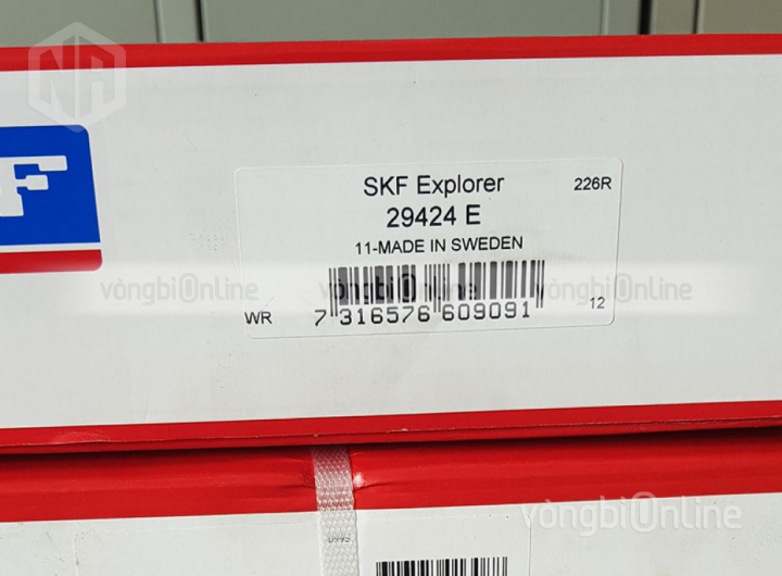 Vòng bi SKF 29424 E chính hãng phân phối bởi Vòng bi Online - Đại lý ủy quyền SKF Vòng bi SKF 29424 E chính hãng
