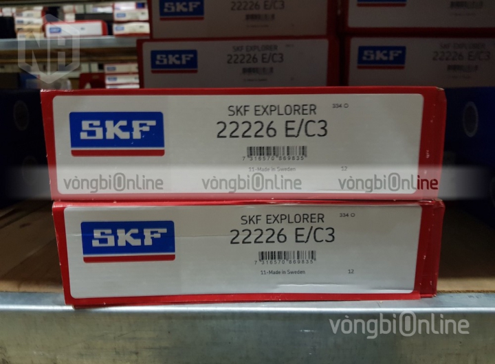 Vòng bi SKF 22226 E/C3 chính hãng phân phối bởi Vòng bi Online - Đại lý ủy quyền SKF Vòng bi SKF 22226 E/C3 chính hãng