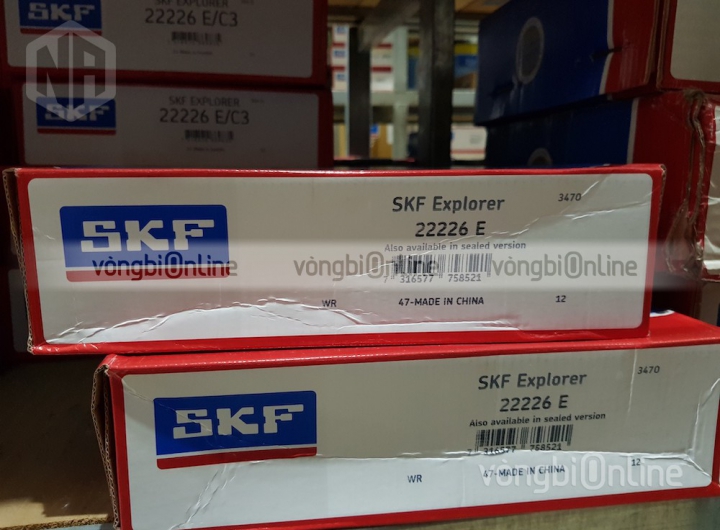 Vòng bi SKF 22226 E chính hãng phân phối bởi Vòng bi Online - Đại lý ủy quyền SKF Vòng bi SKF 22226 E chính hãng