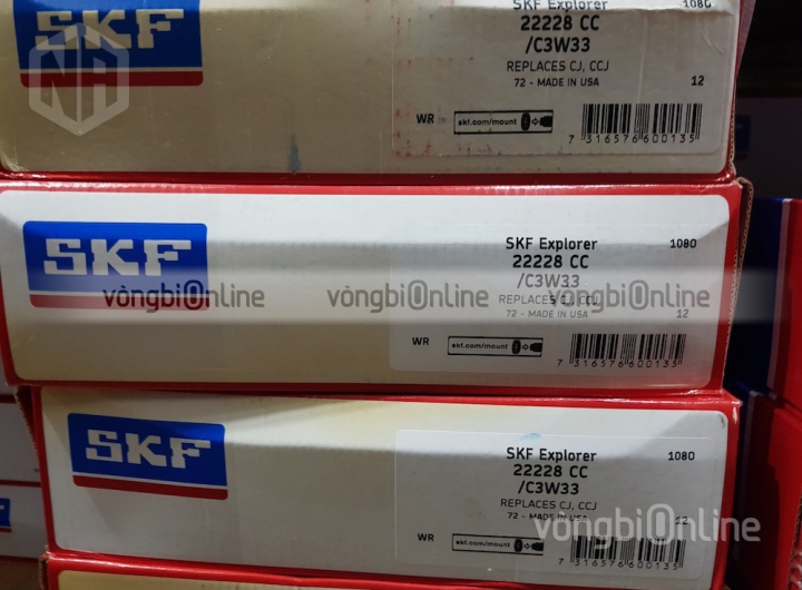 Vòng bi SKF 22228 CC/C3W33 chính hãng phân phối bởi Vòng bi Online - Đại lý ủy quyền SKF Vòng bi SKF 22228 CC/C3W33 chính hãng