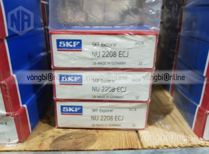 Vòng bi SKF NU 2208 ECJ chính hãng phân phối bởi Vòng bi Online - Đại lý ủy quyền SKF Vòng bi SKF NU 2208 ECJ chính hãng