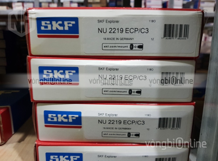 Vòng bi SKF NU 2219 ECP/C3 chính hãng phân phối bởi Vòng bi Online - Đại lý ủy quyền SKF Vòng bi SKF NU 2219 ECP/C3 chính hãng