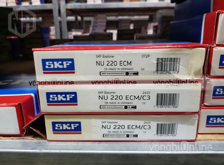 Vòng bi SKF NU 220 ECM chính hãng phân phối bởi Vòng bi Online - Đại lý ủy quyền SKF Vòng bi SKF NU 220 ECM chính hãng