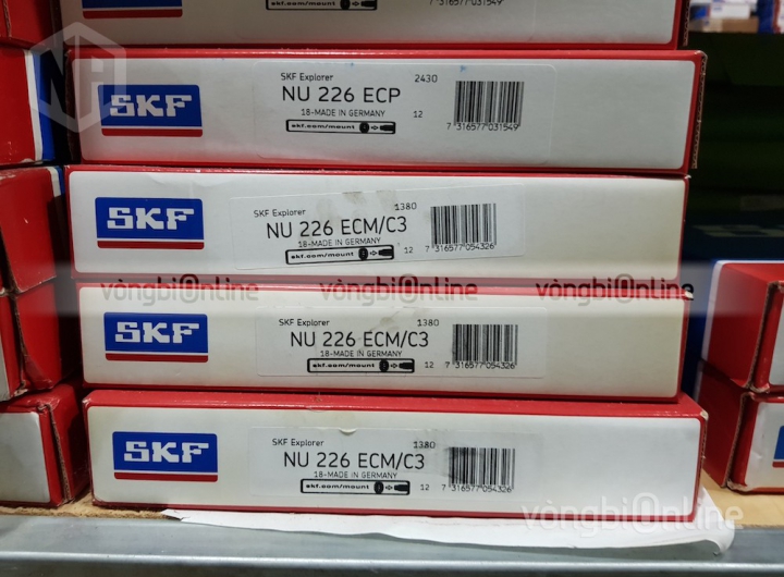 Vòng bi SKF NU 226 ECM/C3 chính hãng phân phối bởi Vòng bi Online - Đại lý ủy quyền SKF Vòng bi SKF NU 226 ECM/C3 chính hãng