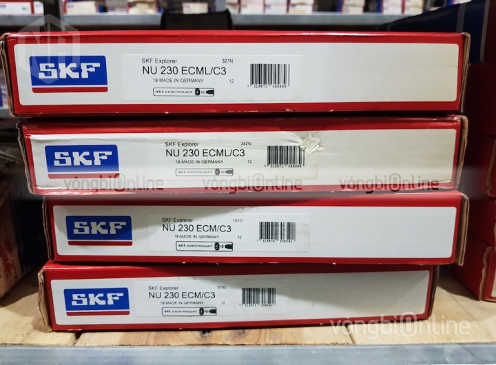 Vòng bi SKF NU 230 ECM/C3 chính hãng phân phối bởi Vòng bi Online - Đại lý ủy quyền SKF Vòng bi SKF NU 230 ECM/C3 chính hãng