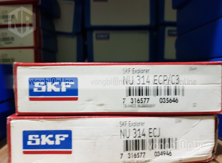 Vòng bi SKF NU 314 ECP/C3 chính hãng phân phối bởi Vòng bi Online - Đại lý ủy quyền SKF Vòng bi SKF NU 314 ECP/C3 chính hãng