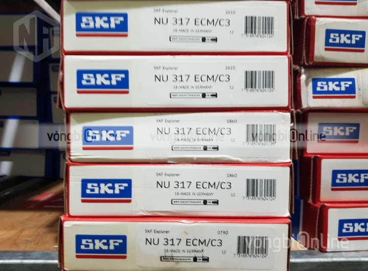 Vòng bi SKF NU 317 ECM/C3 chính hãng phân phối bởi Vòng bi Online - Đại lý ủy quyền SKF Vòng bi SKF NU 317 ECM/C3 chính hãng