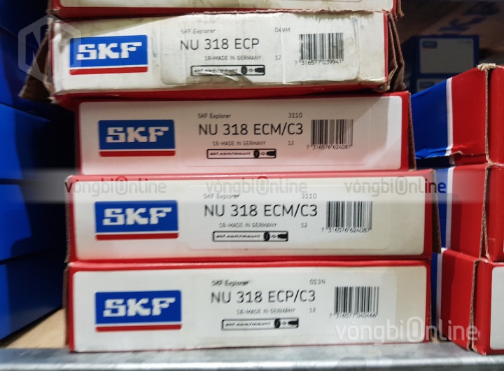 Vòng bi SKF NU 318 ECP/C3 chính hãng phân phối bởi Vòng bi Online - Đại lý ủy quyền SKF Vòng bi SKF NU 318 ECP/C3 chính hãng