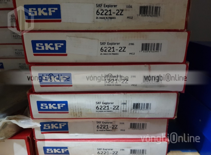 Vòng bi SKF 6221-2Z chính hãng phân phối bởi Vòng bi Online - Đại lý ủy quyền SKF Vòng bi SKF 6221-2Z chính hãng